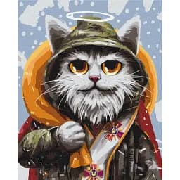 Картина по номерам Brushme Котик святой Николай ©Марианна Пащук 40x50 см