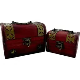 Скриньки дерево набір 15х11х12.3 см 11.7х8.5х8 см 2 шт