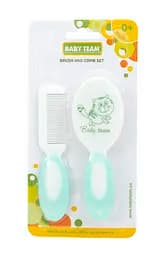 Гребінець і щітка з натуральної щетини Baby Team, бірюзовий (7106_бирюзовый) - мініатюра 4