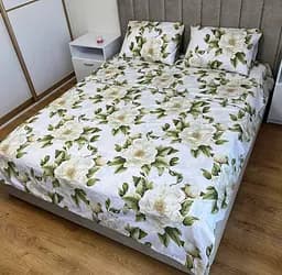 Постельное белье хлопок Катальпа Полутораспальное 150 x 220 Бязь Белое 70 х 70