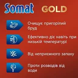 Таблетки для посудомийної машини Somat Gold 34 шт. - мініатюра 3
