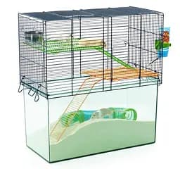Клітка для гризунів Savic Habitat Medium 52х26х52.5 см Синя з зеленою