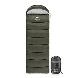 Спальник Naturehike U350S з капюшоном (NH20MSD07) -3°C - правий - темно-зелений - мініатюра 2