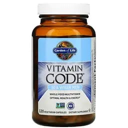 Мультивитамины 50+ для мужчин Garden of Life Vitamin Code 120 капсул (GOL11369)