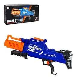 Бластер с автоматической подачей, 40 мягких патронов, 56 см, синий