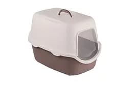 Stefanplast Cathy - Туалет закрытый для котов коричнево-розовый