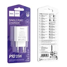 МЗП Hoco C143A Benefit PD20W (1USB-C) White - мініатюра 2