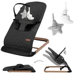 Крісло-гойдалка Kidwell Laro Black/Wooden - мініатюра 4