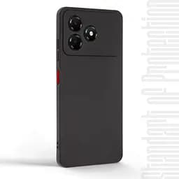 Чехол-накладка для смартфона ZTE Blade A36 4G, противоударный, силиконовый, термополиуретановый (ТПУ), с защитой камеры и корпуса, черный, защита всего корпуса, ArmorStandart (ARM88901) - мініатюра 2