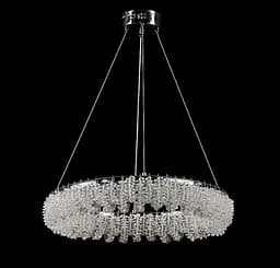 Сучасна підвісна LED-люстра L33038/500/1 LED (CH) - хром, 90 Вт, діаметр 50 см, від 12 до 18 м2