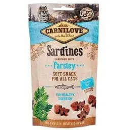 Лакомство Carnilove Cat Semi Moist Snack для кошек сардина и петрушка 50 г