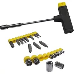 Набір 21 в 1 Сталь Т-подібна викрутка зі змінними насадками (58192)