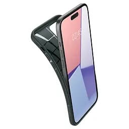 Оригинальный противоударный чехол Spigen Liquid Air Armor для iPhone 15 Plus/14 Plus Abyss Green ACS06652 - мініатюра 2