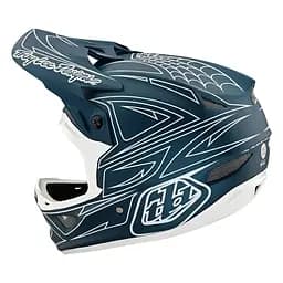 Велошолом Troy Lee Designs D3 Fiberlite SpiderStripe Blue M (1106-198550033) - мініатюра 2