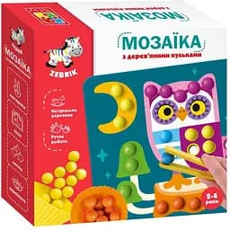 Мозаика Vladi Toys с деревянными шариками Дополни картинку ZB2002-08 рус