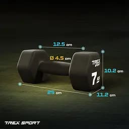 Гантелі для фітнесу неопренові TREX Sport TX-070VD 2x7кг - мініатюра 3