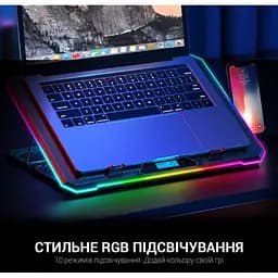 Охолоджувальна підставка для ноутбука до 17,3 дюйма GamePro GPCP-940 6xfans - мініатюра 9