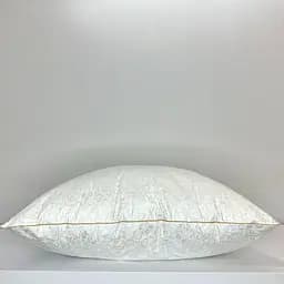 Подушка LeLit Bright crystal гіпоалергенна 50х70 см біла з золотим (le2000000287812) - мініатюра 4