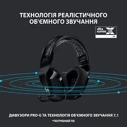 Навушники Logitech G733 Lightspeed Wireless RGB Gaming Headset Black (981-000864) - мініатюра 10