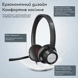 Провідна гарнітура New Bee H362 з кнопками управління і шумозаглушенням Бізнес гарнітура. - мініатюра 6