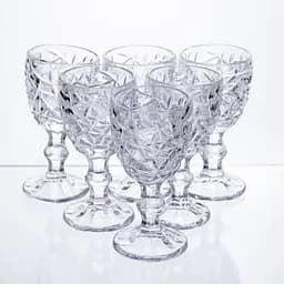 Набір чарок на ніжці 6 штук 50 мл для горілки наливки подарункові чарки скляні Yiwu HP-19-170