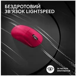 Миша Logitech G PRO X SUPERLIGHT 2 LIGHTSPEED Gaming Magenta (910-006797) - мініатюра 5