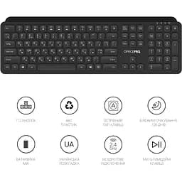 Клавіатура OfficePro бездротова (SK680) - мініатюра 6