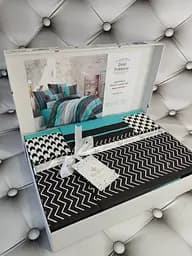 Комплект постільної білизни Belizza Zigo Turquoise Євро Різнобарвний 000230422 - мініатюра 4