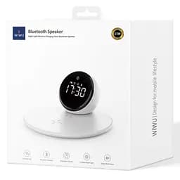 БЗП Wiwu Wi-W017 15W Wireless Charger+Digital Alarm+Bluetooth Speaker White - мініатюра 6