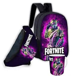 Набір дитячий Fortnite рюкзак 36х27см сумка-бананка, кружка з принтом для хлопчика (01599)