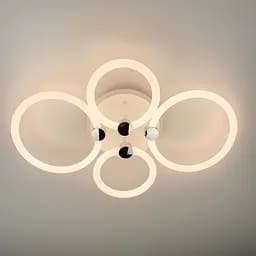 LED люстра з кільцями, що розсіює світло на 360° Line.F A 2838/2+2 RGB LED - мініатюра 2
