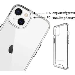 Чохол-накладка BeCover Space Case для Apple iPhone 14 Transparancy (708581) - мініатюра 4