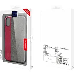 Чохол-накладка Rock TPU+PU Origin Pro Series Case Apple iPhone X Red - мініатюра 2