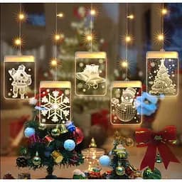 Гирлянда рождественская штора Led Glow светодиодная 61led