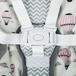 Крісло-гойдалка Kinderkraft Flo Pink сіре з рожевим (00-00158384) - мініатюра 6