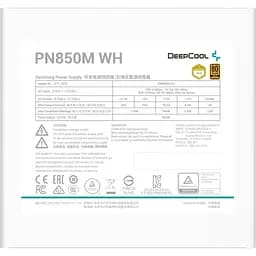 Блок живлення Deepcool PN850M 850W White (R-PN850M-FC0W-EU) - мініатюра 8