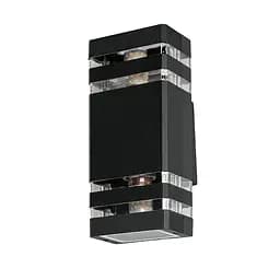 Бра настінне Levistella 7672024-2 BK E27 60W чорний метал IP54 вуличний стиль