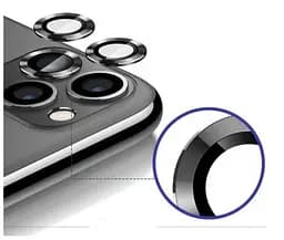 Захисне скло на камеру DK для Apple iPhone 11 Pro Max Lens Metal Ring Eagle Eye 015724 black - мініатюра 2