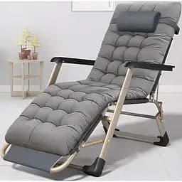 Розкладне крісло ліжко з подушкою Leobro Сіре (FCB-S03-PP)