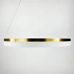 Современная круглая подвесная LED люстра в латунном каркасе Ст. M 2702 AB | Line F