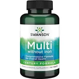 Мультивітаміни без заліза Swanson Multi without Iron Century Formula 130 таблеток