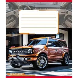 Зошит учнівський "Великі машини" Leader 018-540062L-2 в лінію, 18 аркушів