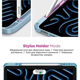Чохол-книжка ArmorStandart Y-Type PEN для Apple iPad 10th Gen 10.9` (2022)/iPad 11 (2025) Blue (ARM77501) [133718] - мініатюра 9