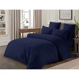 Комплект постільної білизни Love You 32 полісатин євростандарт синій (56005)