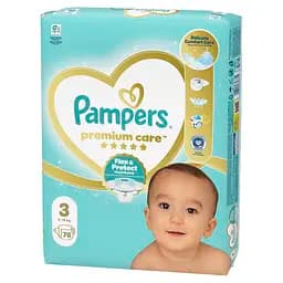 Дитячі одноразові пiдгузники Pampers Premium Care Midi розмір 3 (6-11 кг) 78 шт. - мініатюра 2