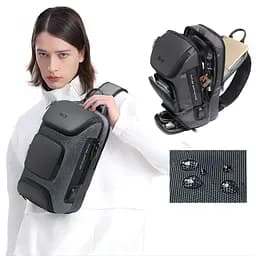 Однолямковий рюкзак через плече Bange BG-7086 9л Сумка-слінг із USB-роз'ємом Gray (19381) - мініатюра 5
