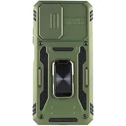 Ударопрочный чехол Epik Camshield Army Ring для Xiaomi Redmi 9A Оливковый / Army Green