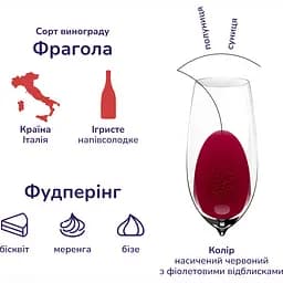 Вино ігристе Decordi Fragolino Rosso, червоне, напівсолодке, 7,5%, 0,75 л - мініатюра 5