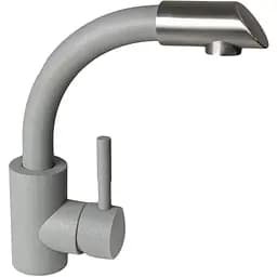 Смеситель кухонный Platinum 8303 SK однорычажный поворотный из нержавеющей стали сафари (000033014)