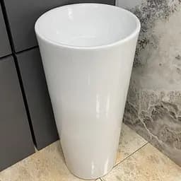 Умивальник підлоговий VBI Atessa white VBI-019027, Білий - мініатюра 3